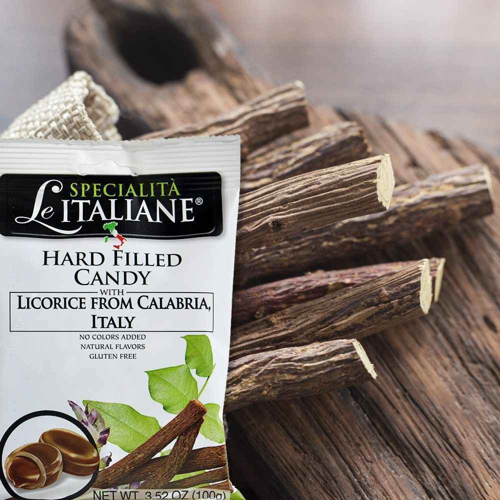 
                  
                    Le Specialità Italiane Hard Candy with Licorice of Calabria PDO, 3.52 oz.
                  
                