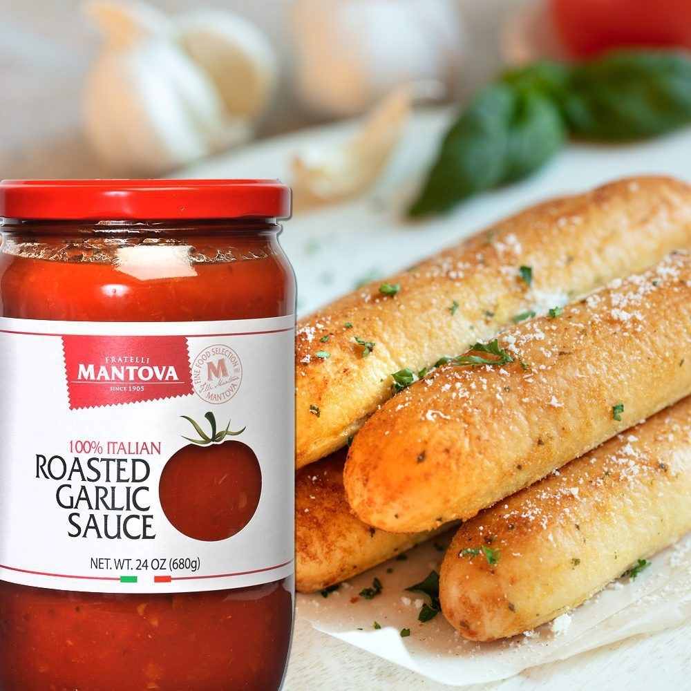 
                  
                    Mantova Roasted Garlic Tomato Sauce, 24 oz.
                  
                