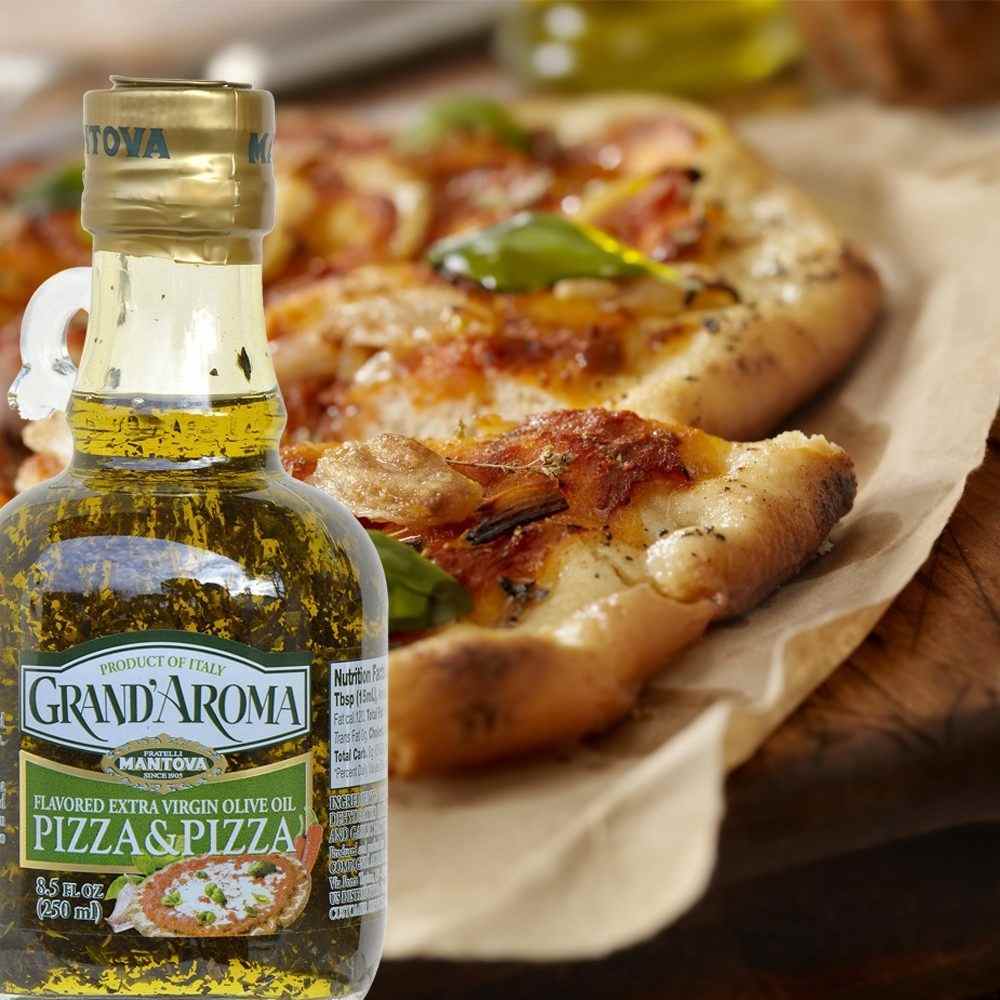 Mantova Grand'Aroma Pizza & Pizza Extra Virgin Olive Oil, 8.5 oz.