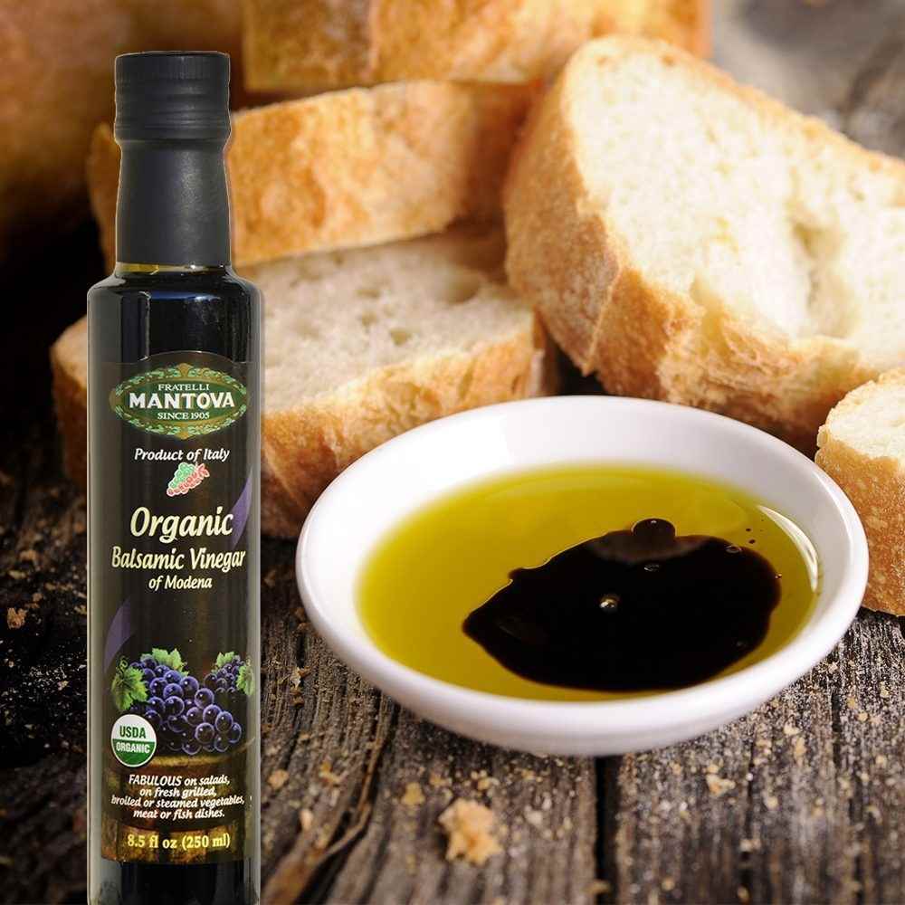 Mantova Organic Balsamic Vinegar of Modena, 8.5 oz