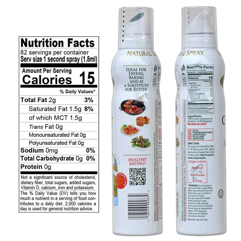 Mantova Coconut Oil Spray, 5 oz.