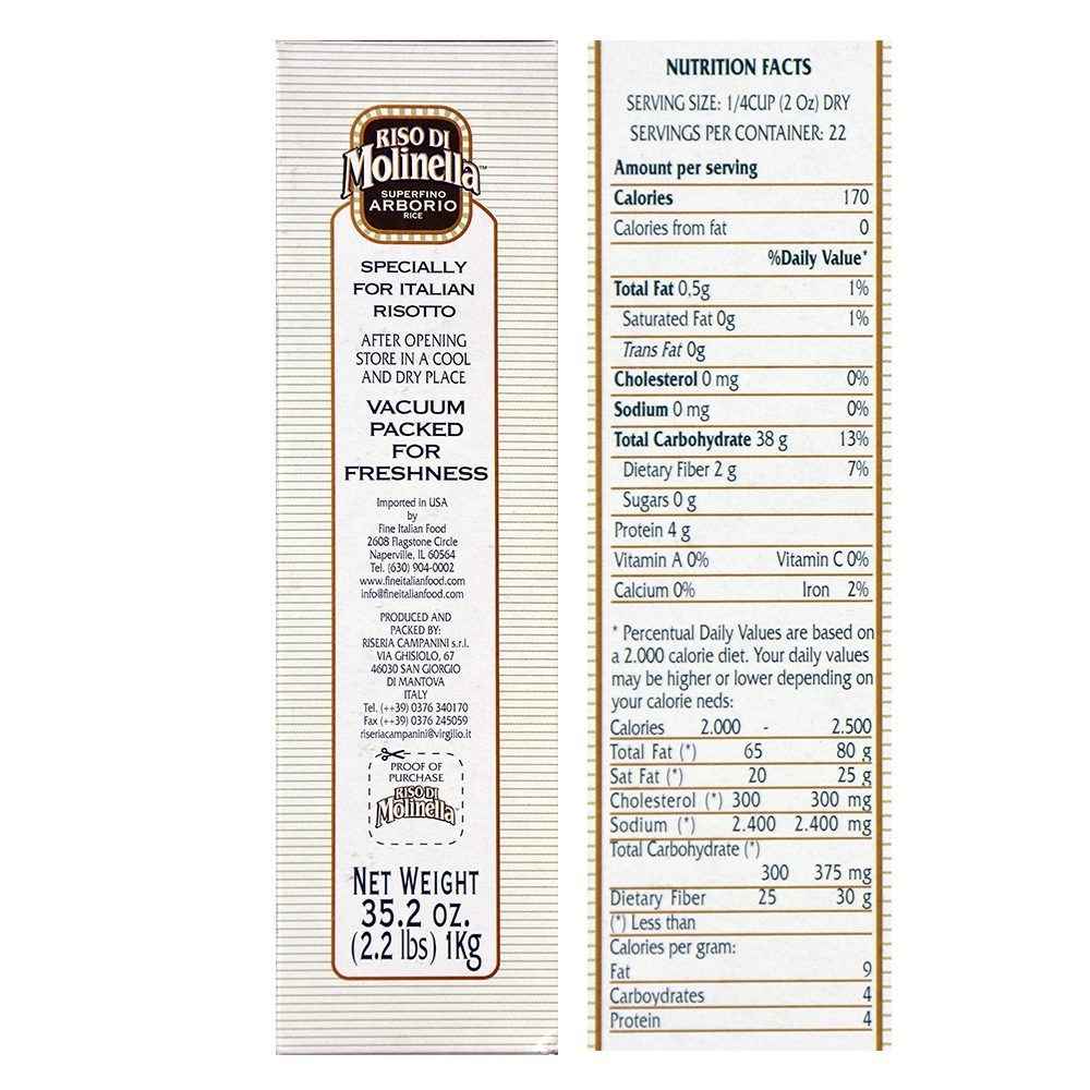 Riso di Molinella Arborio Rice, 2.2 lbs.