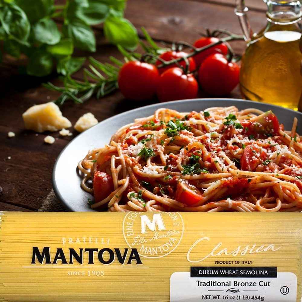 Mantova Bronze Cut Angel Hair Pasta, 1 lb.