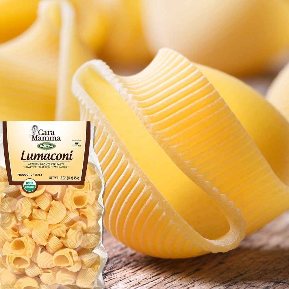 Mantova Cara Mamma Artisan Bronze Die Lumaconi Pasta, 16 oz.