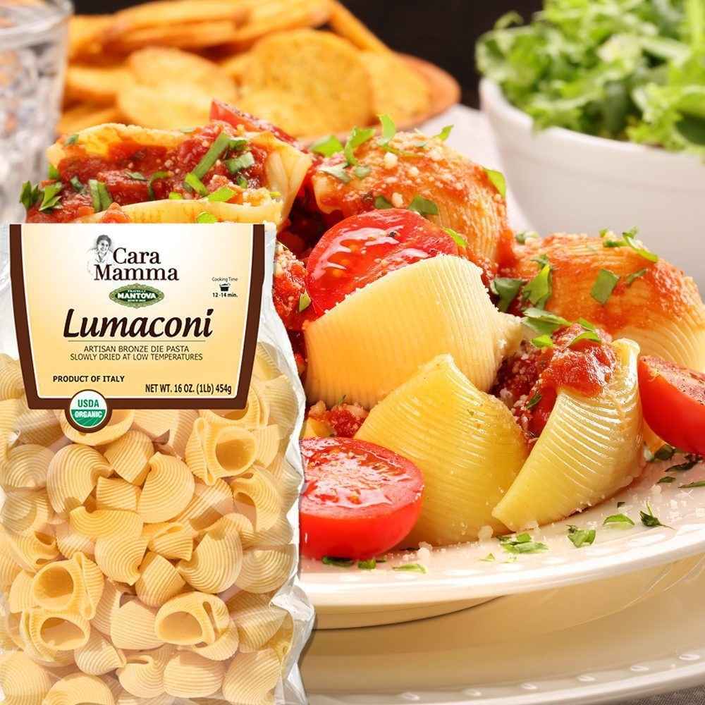 Mantova Cara Mamma Artisan Bronze Die Lumaconi Pasta, 16 oz.
