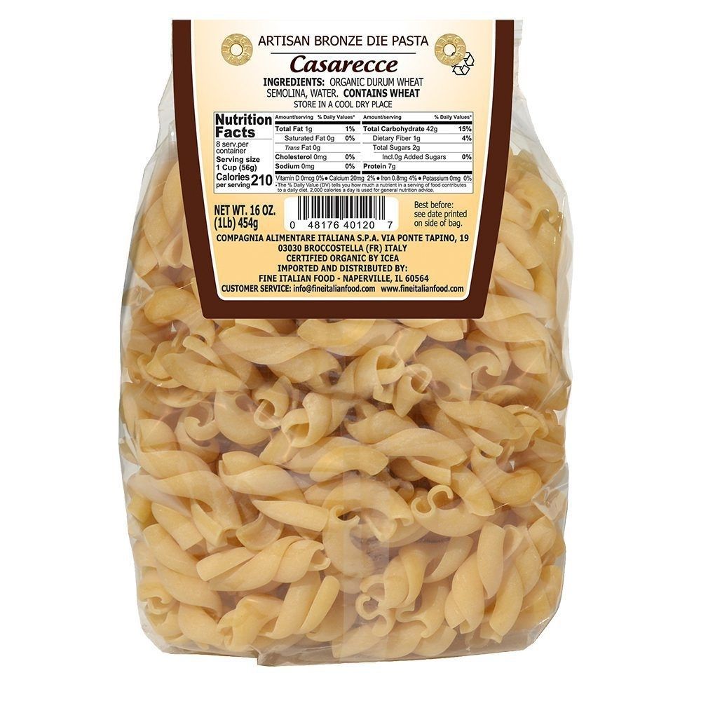 Mantova Cara Mamma Artisan Bronze Die Casarecce Pasta, 16 oz.