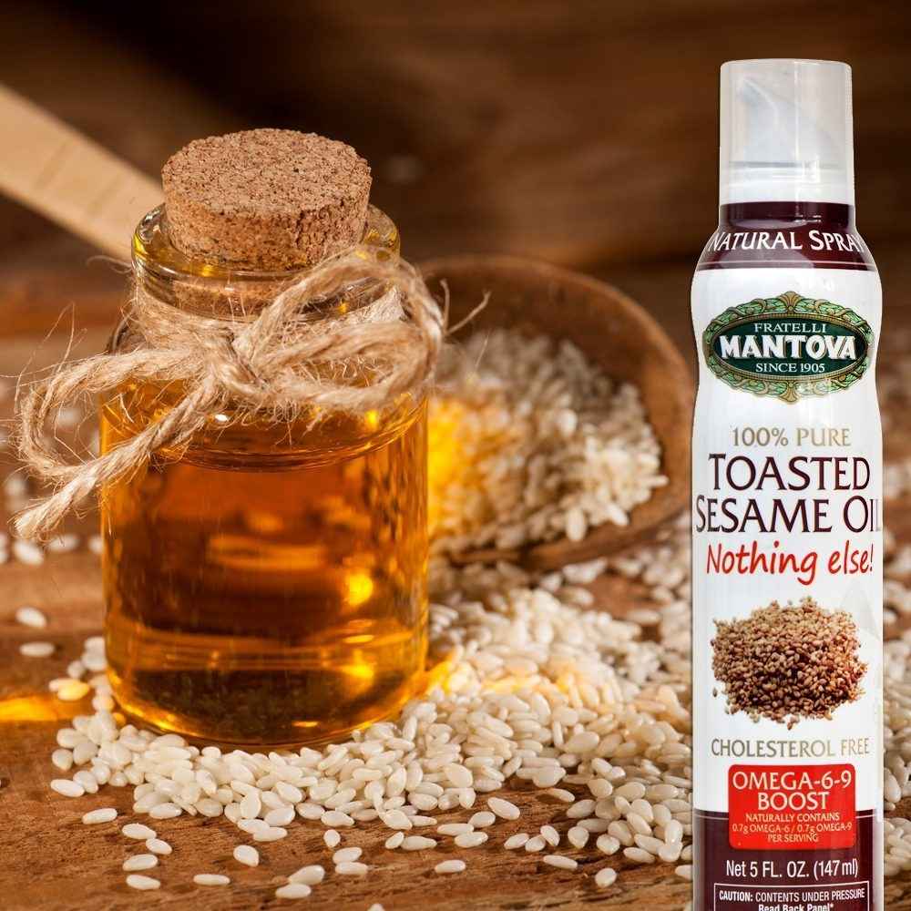 Mantova Toasted Sesame Oil Spray, 5 oz.