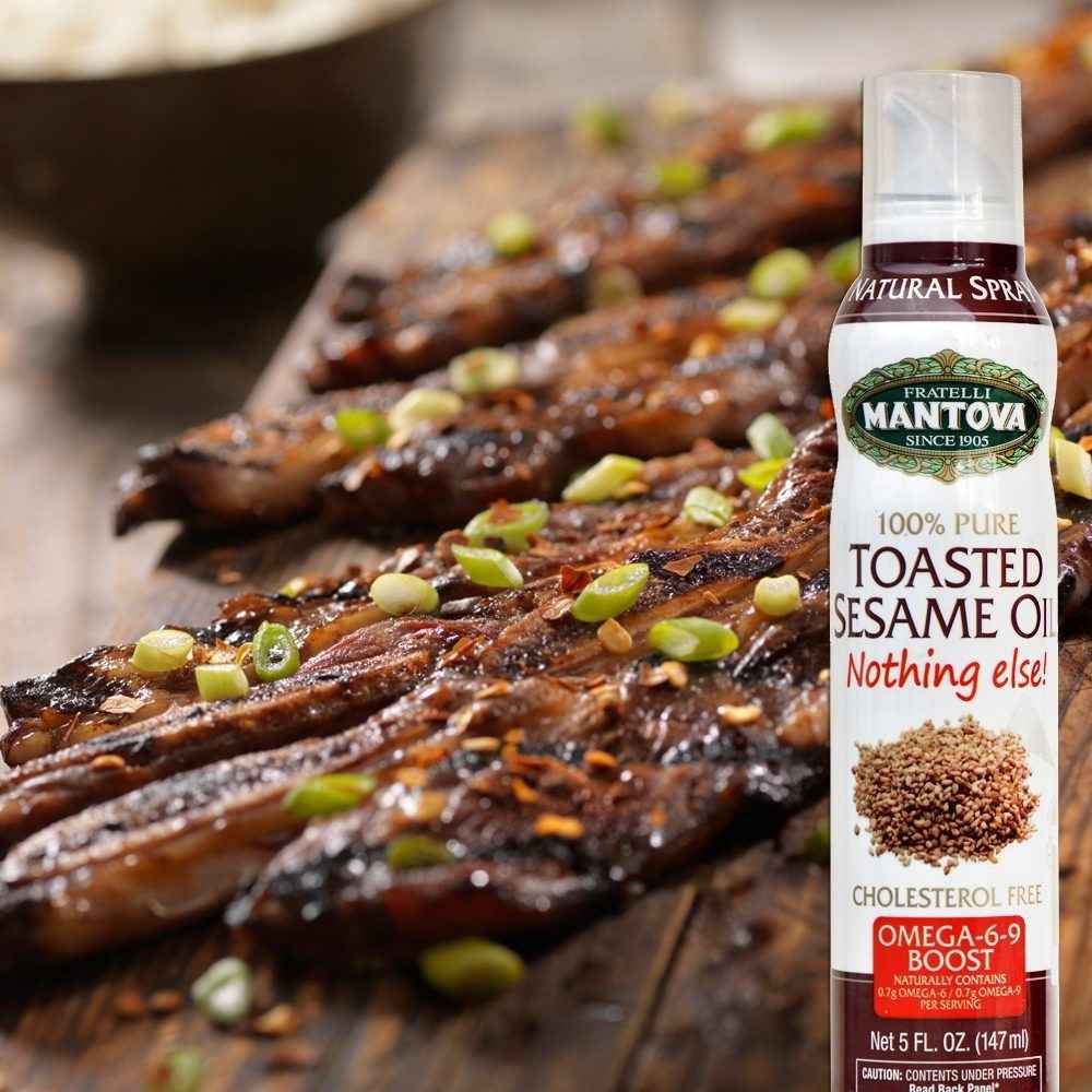 Mantova Toasted Sesame Oil Spray, 5 oz.