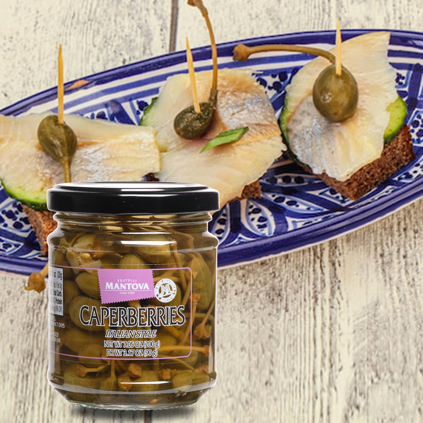 Mantova Caperberries, 7.05 oz.