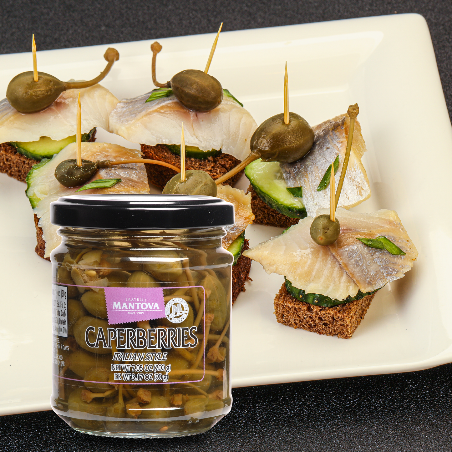 Mantova Caperberries, 7.05 oz.