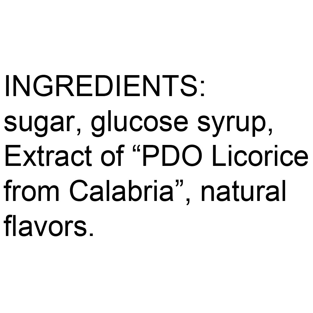 Le Specialità Italiane Hard Candy with Licorice of Calabria PDO, 3.52 oz.