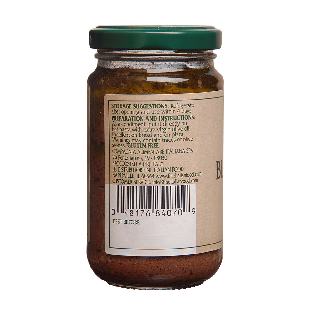 Mantova Black Olives Paste, 6.5 oz.