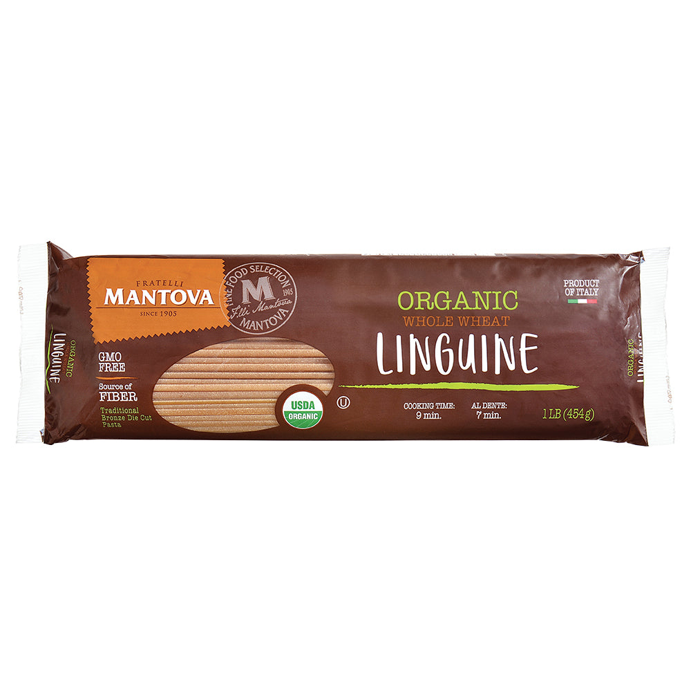 Mantova Organic Whole Wheat Linguine, 1 lb.