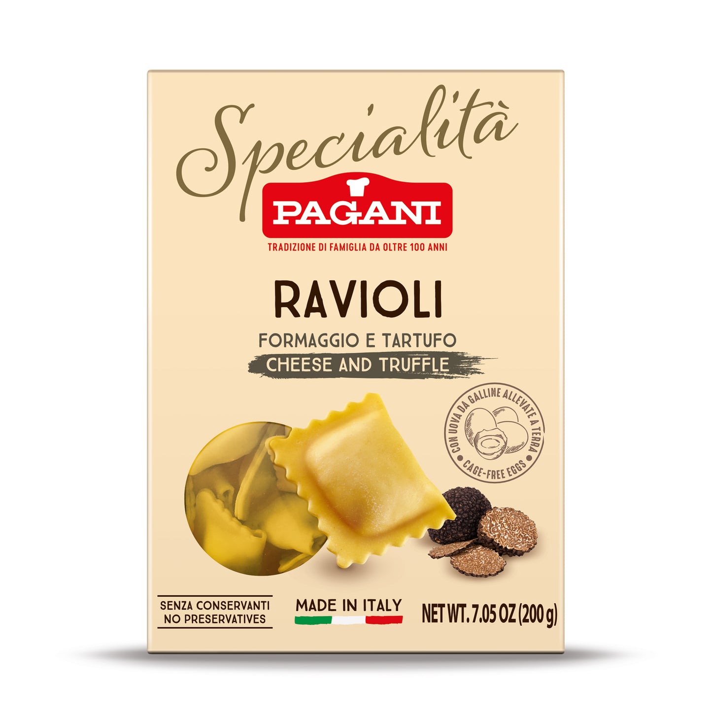 
                  
                    Pagani Ravioli with Cheese and Truffle, 7.05 oz.
                  
                