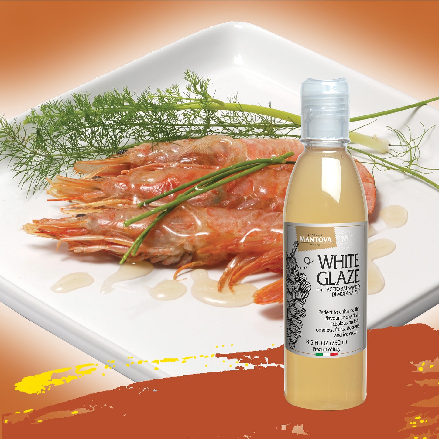 
                  
                    Mantova White Glaze with “Balsamic Vinegar of Modena PGI”, 8.5 oz
                  
                