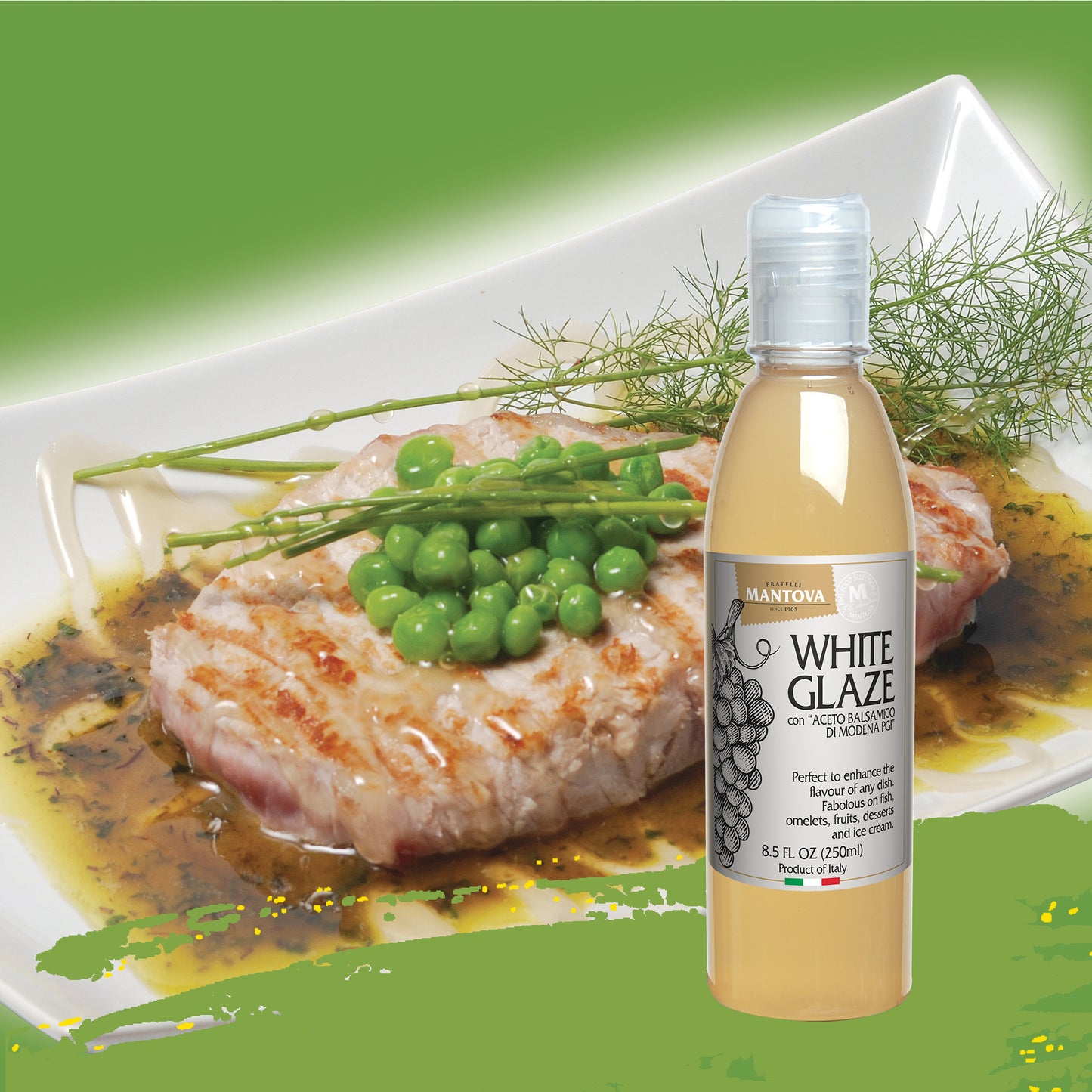 
                  
                    Mantova White Glaze with “Balsamic Vinegar of Modena PGI”, 8.5 oz
                  
                