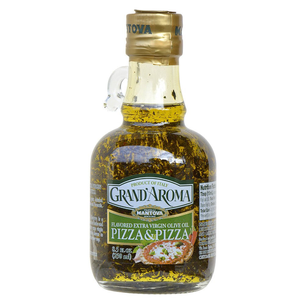 
                  
                    Mantova Grand'Aroma Flavored Extra Virgin Olive Oil Variety Set: Pasta & Sugo, Pizza & Pizza, Lemon, Rosemary, 8.5 Fl Oz each
                  
                