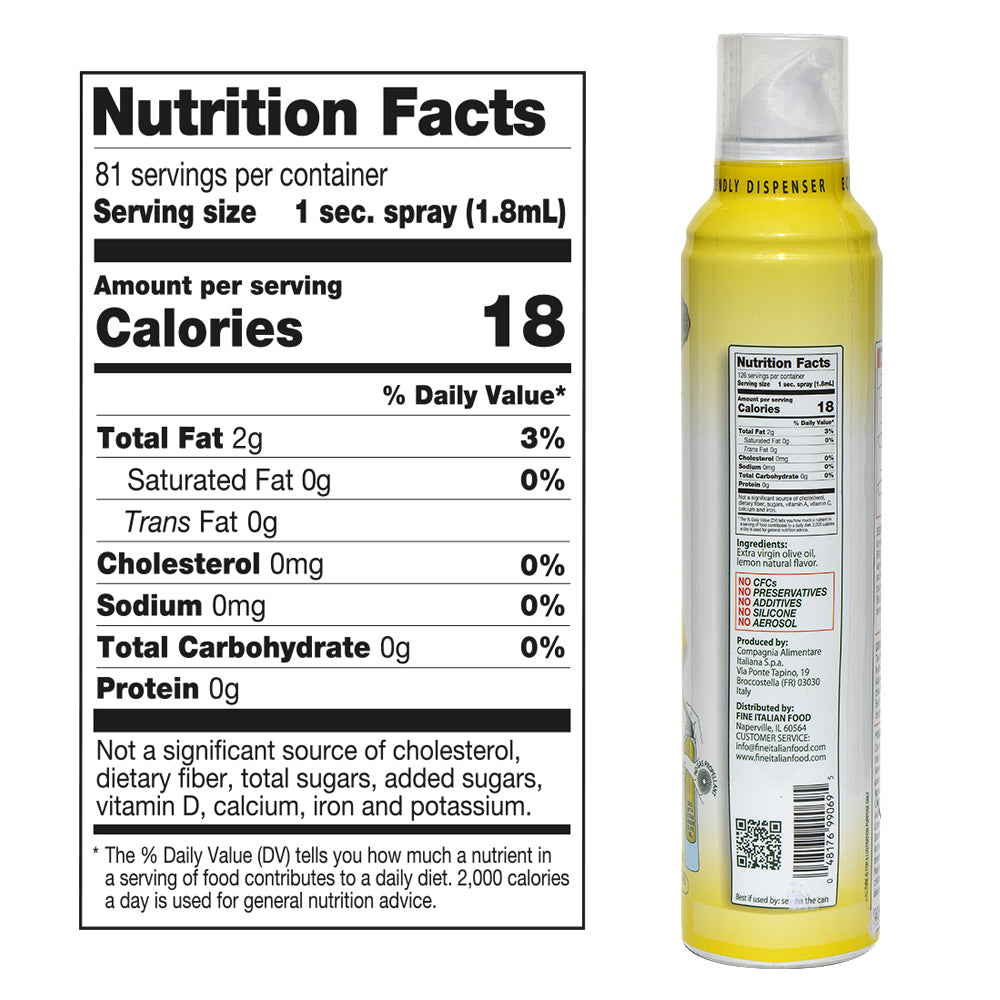 
                  
                    Mantova Lemon Extra Virgin Olive Oil Spray, 8 oz.
                  
                