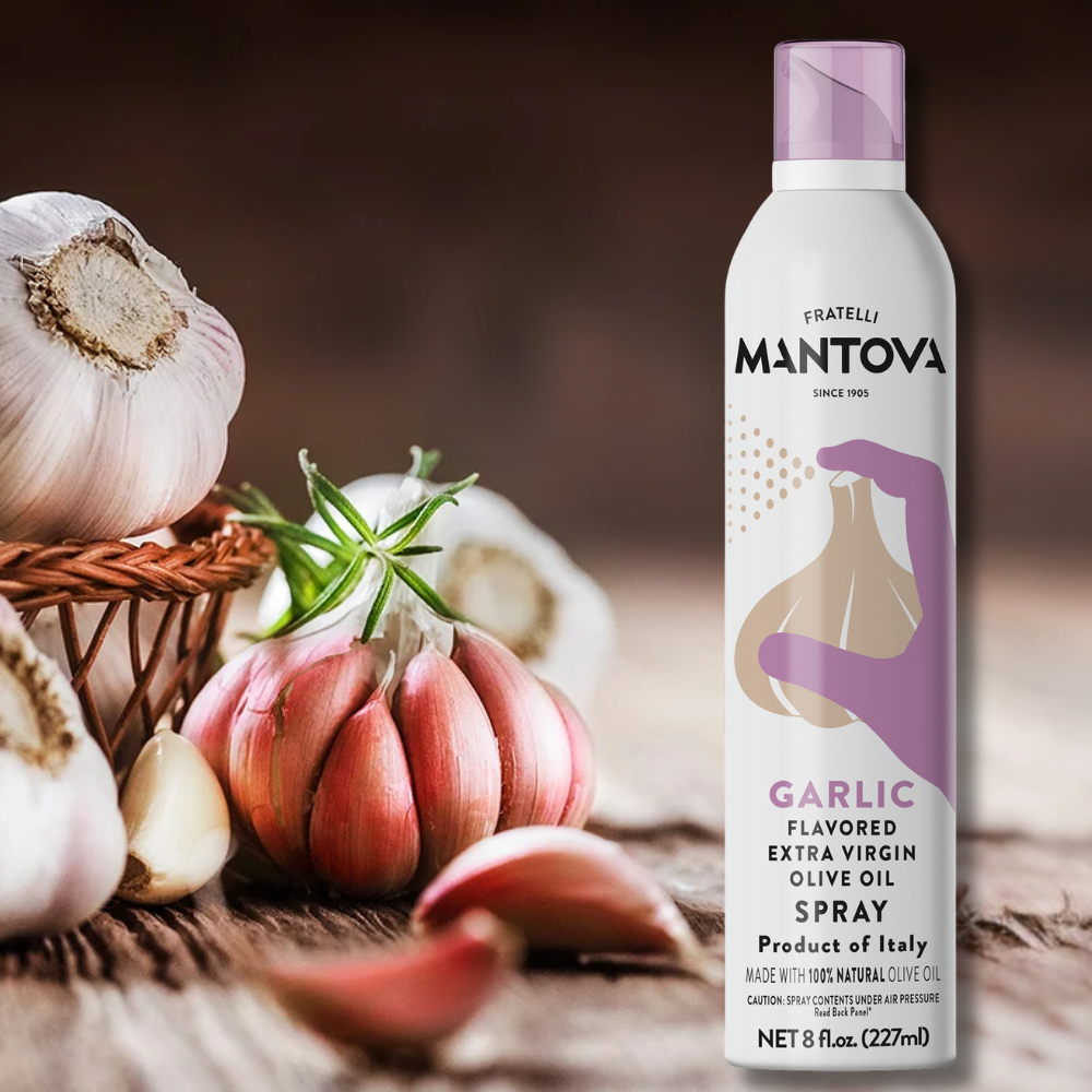 Mantova Garlic Extra Virgin Olive Oil Spray, 8 oz. – Mantova Fine