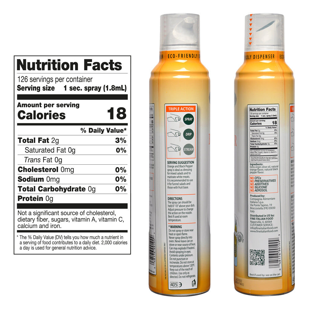 
                  
                    Mantova Orange & Black Pepper Extra Virgin Olive Oil Spray, 8 oz.
                  
                