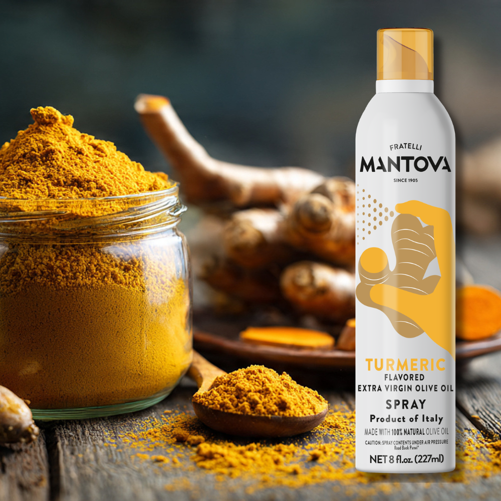 
                  
                    Mantova Turmeric Extra Virgin Olive Oil Spray, 8 oz.
                  
                