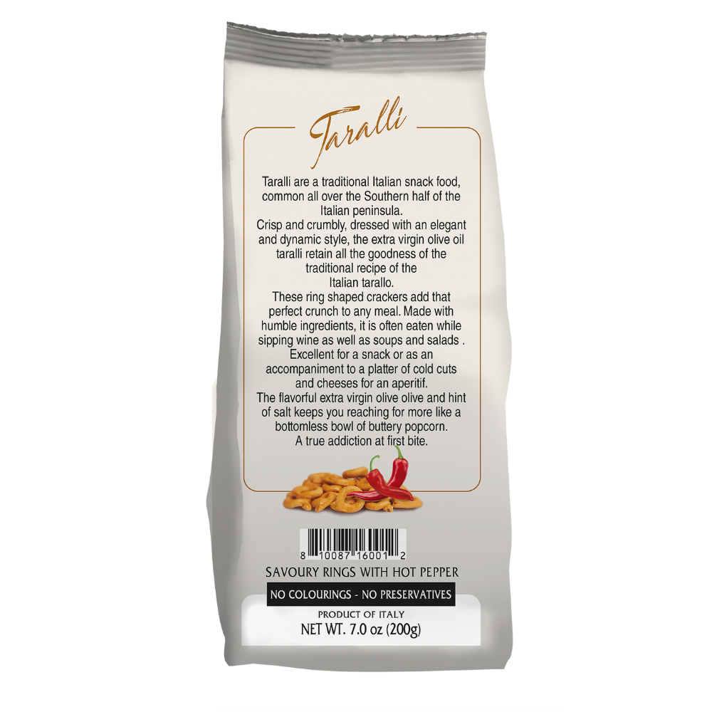 Mantova Taralli with Hot Pepper, 7 oz. – Mantova Fine Italian Food