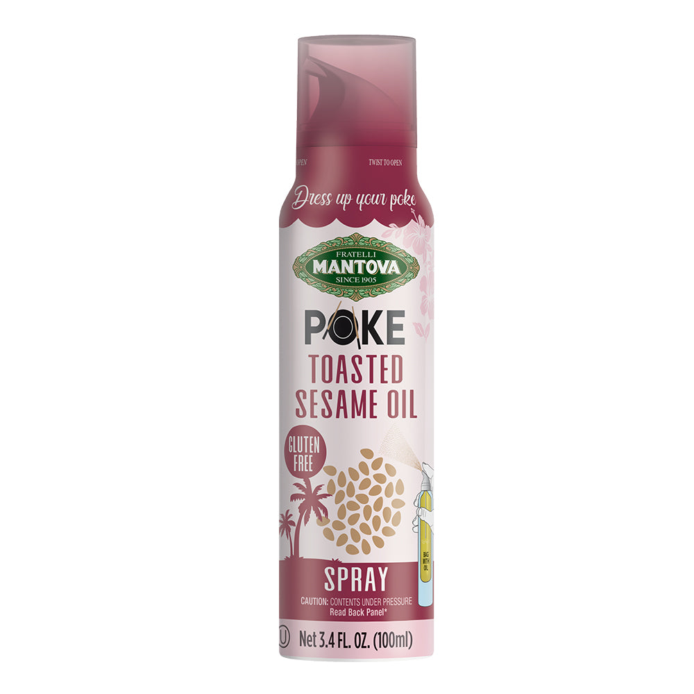Mantova Poke Toasted Sesame Oil Spray, 3.4 fl. oz.