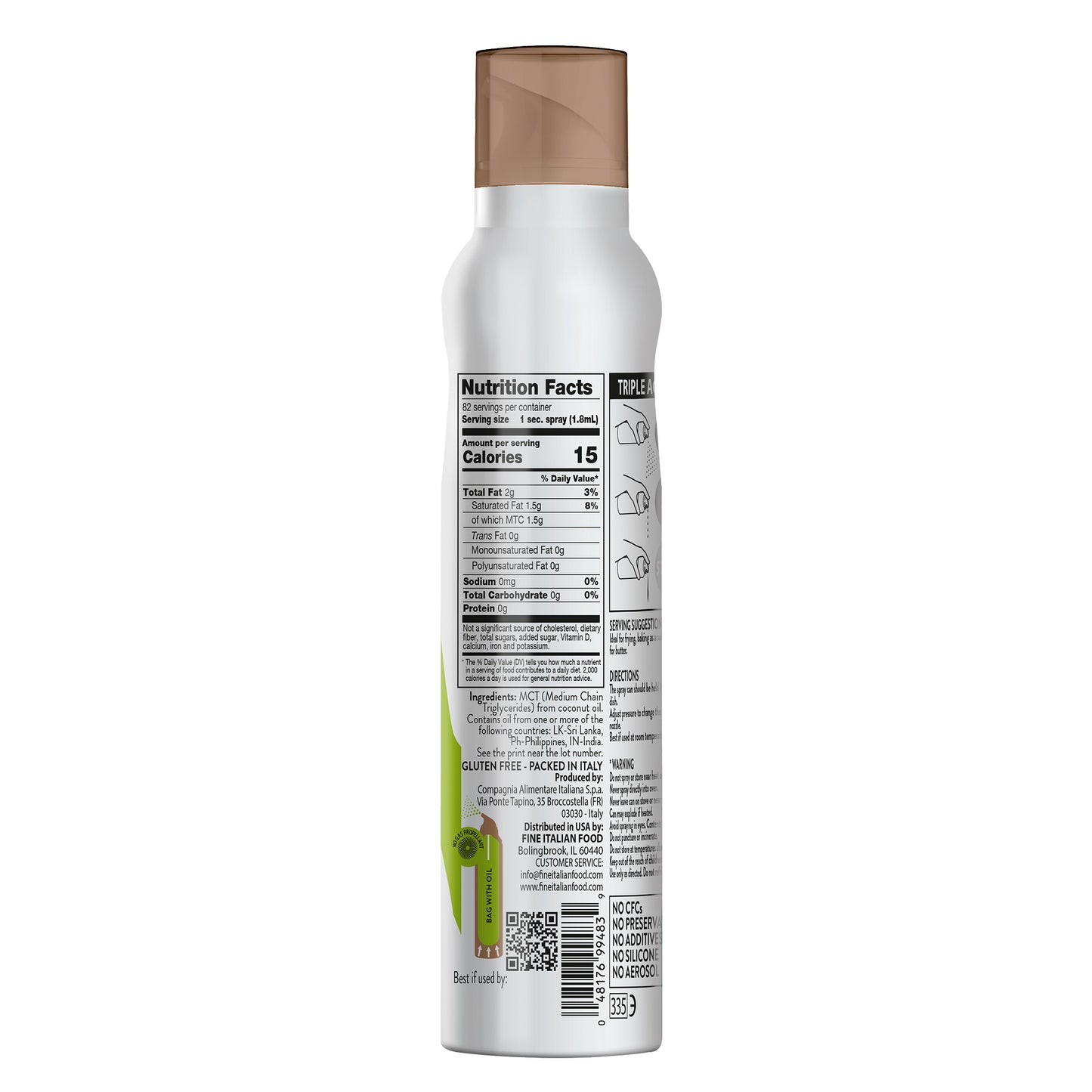 
                  
                    Mantova Coconut Oil Spray, 5 oz.
                  
                