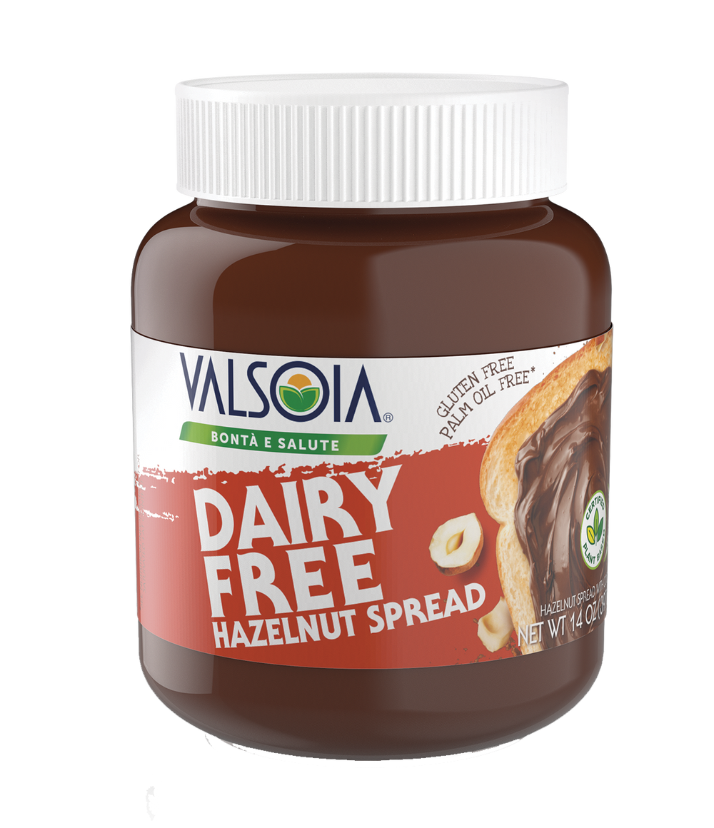 Valsoia Dairy-Free Hazelnut Spread with Cocoa, 14 oz.