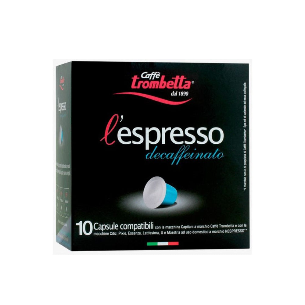 Trombetta Decaf Nespresso Pods, 10 count