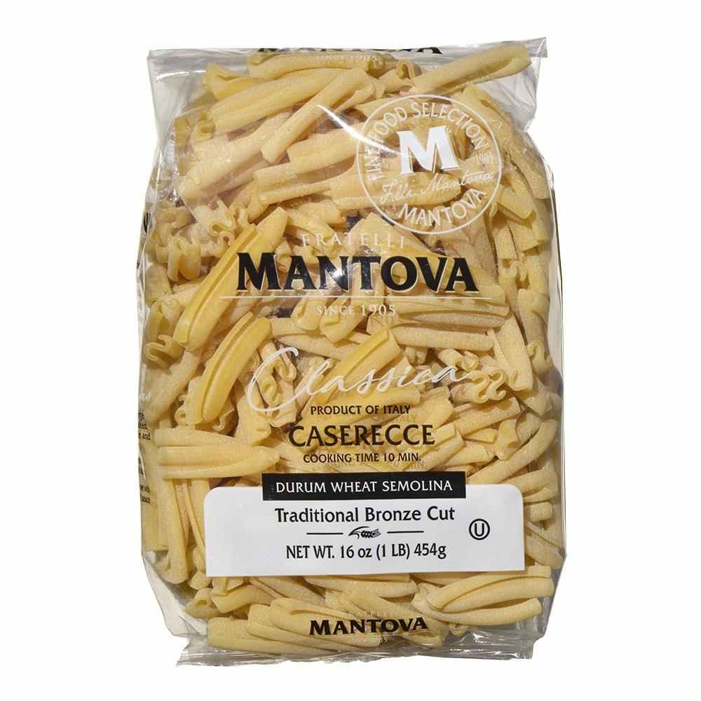 Mantova Bronze Cut Caserecce Pasta, 1 lb.