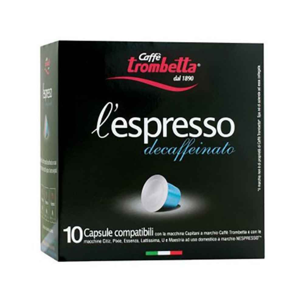 Trombetta Decaf Nespresso Pods, 10 count
