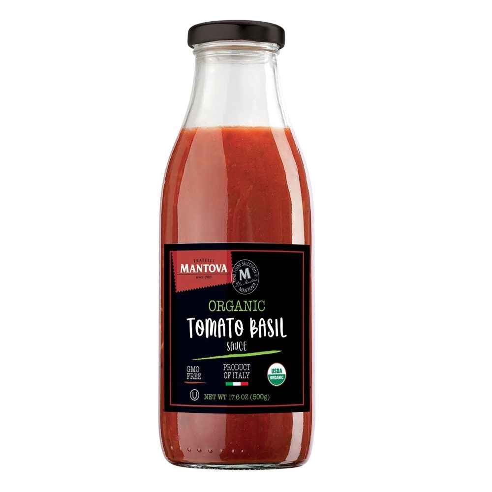 Mantova Organic Tomato Basil Sauce, 17.6 oz.