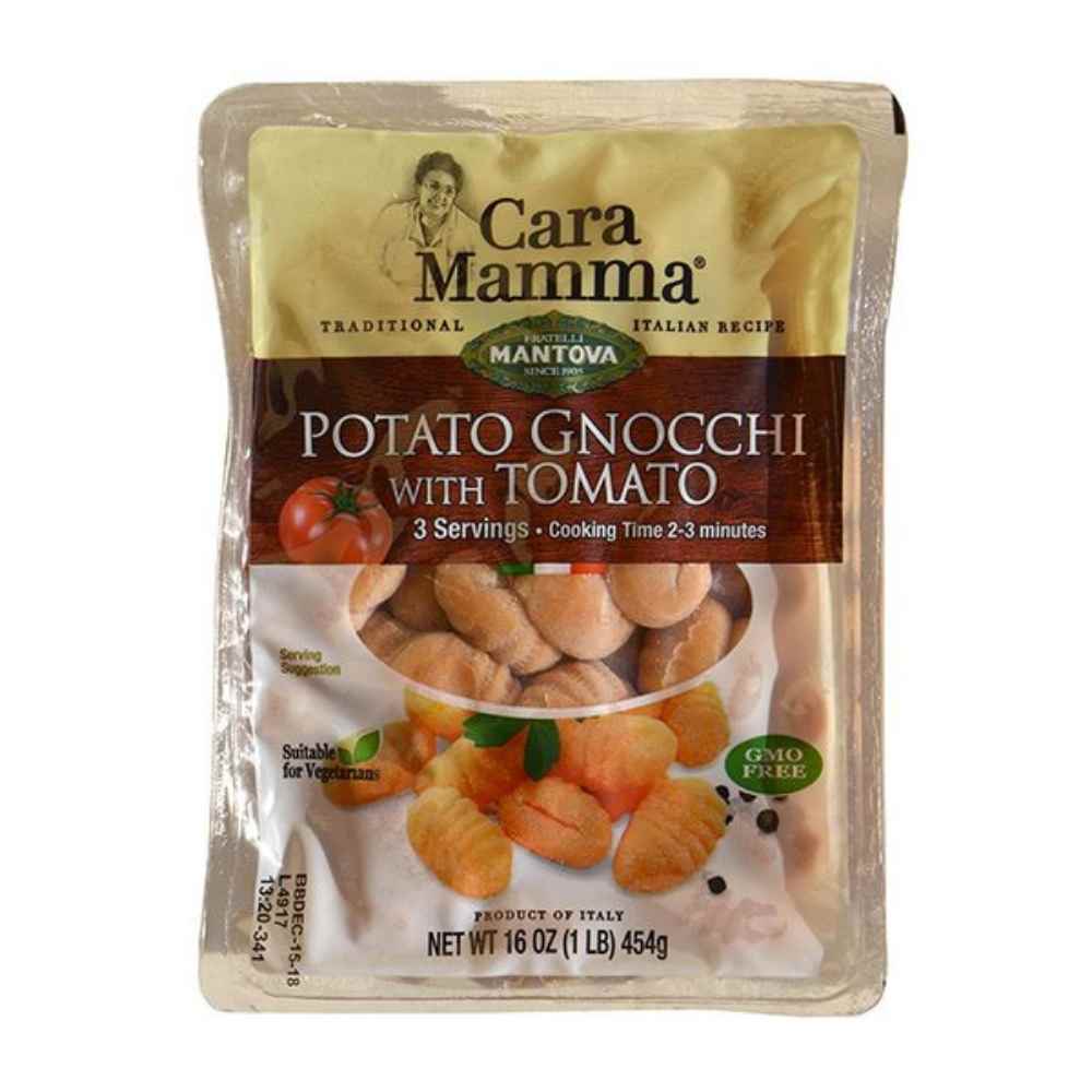 Mantova Cara Mamma Potato Gnocchi with Tomato, 16 oz.