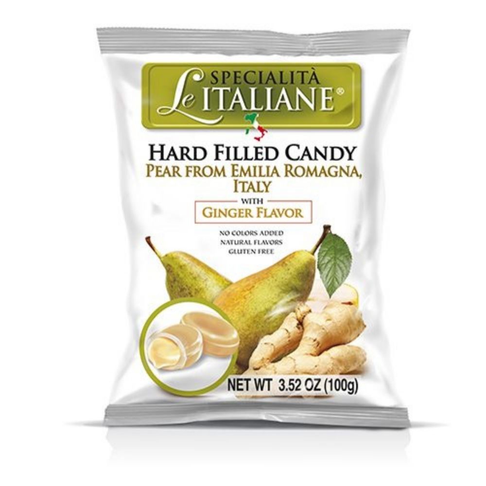 
                  
                    Le Specialità Italiane Hard Candy with Pear of Emilia Romagna PGI and Ginger, 3.52 oz.
                  
                