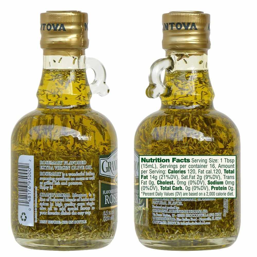 Mantova Grand'Aroma Rosemary Extra Virgin Olive Oil, 8.5 oz