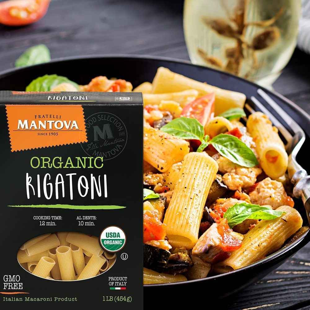 Mantova Organic Rigatoni Pasta, – Mantova Fine Italian Food