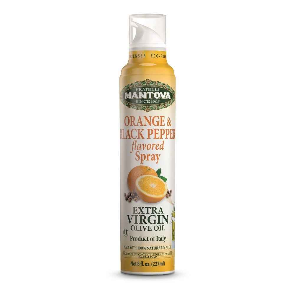 Mantova Orange & Black Pepper Extra Virgin Olive Oil Spray, 8 oz.