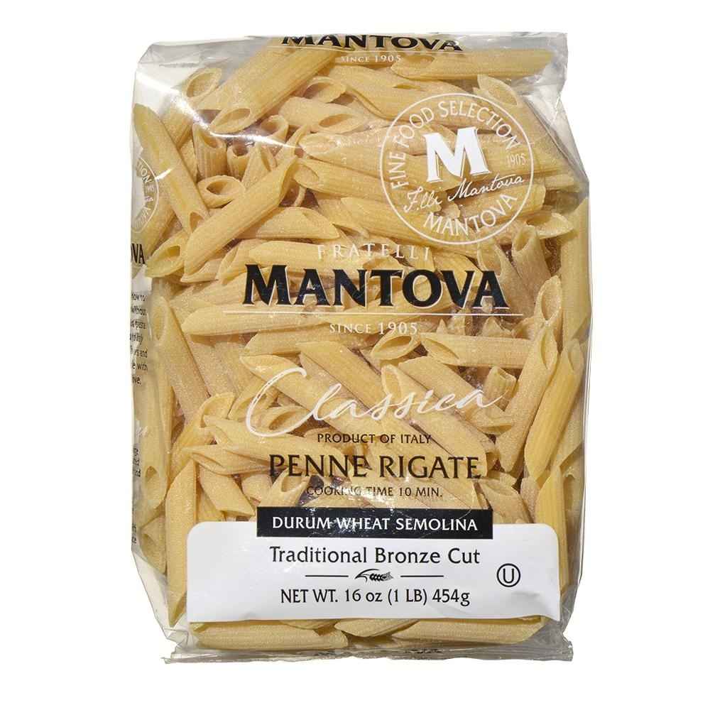 Mantova Bronze Cut Penne Rigate Pasta, 1 lb.