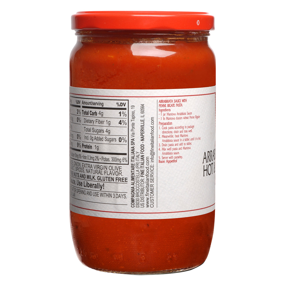 
                  
                    Mantova Arrabbiata Hot & Spicy Sauce, 24 oz.
                  
                