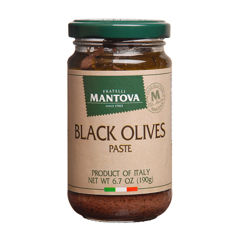 Mantova Black Olives Paste, 6.5 oz.
