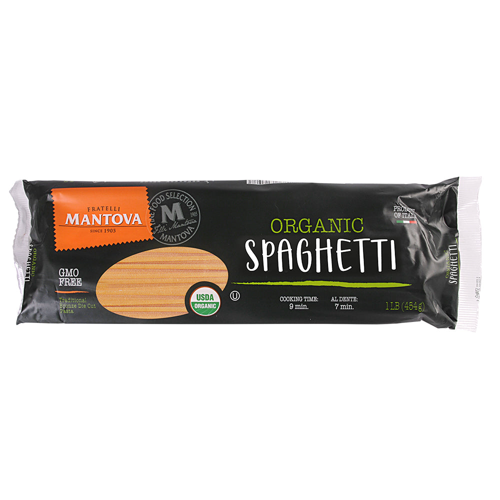 Mantova Organic Spaghetti Pasta, 1 lb.